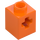 LEGO Oranje Steen 1 x 1 met As gat (73230)