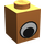 LEGO Orange Brick 1 x 1 with Eye without Spot on Pupil (82357 / 82840)