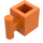 LEGO Orange Brick 1 x 1 with Handle (2921 / 28917)