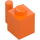 LEGO Orange Brick 1 x 1 with Handle (2921 / 28917)