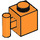 LEGO Orange Backstein 1 x 1 mit Griff (2921 / 28917)