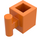 LEGO Oranje Steen 1 x 1 met Handvat (2921 / 28917)