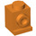 LEGO Oranje Steen 1 x 1 met Koplamp en Slot (4070 / 30069)
