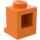 LEGO Orange Backstein 1 x 1 mit Scheinwerfer und Slot (4070 / 30069)