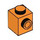 LEGO orange Klods 1 x 1 med Stud på En Side (87087)