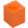 LEGO Orange Brick 1 x 1 with Stud on One Side (87087)