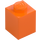 LEGO Orange Brick 1 x 1 with Stud on One Side (87087)