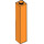 LEGO Orange Kloss 1 x 1 x 5 med Solid knopp (2453)