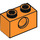 LEGO Oranje Steen 1 x 2 met Gat (3700)