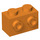 LEGO Orange Brick 1 x 2 with Studs on One Side (11211)