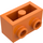 LEGO Orange Backstein 1 x 2 mit Bolzen auf Eins Seite (11211)