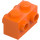 LEGO Orange Brick 1 x 2 with Studs on Opposite Sides (52107)