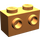 LEGO Orange Backstein 1 x 2 mit Bolzen auf Gegenüberliegende Seiten (52107)