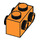 LEGO Orange Backstein 1 x 2 mit Bolzen auf Gegenüberliegende Seiten (52107)
