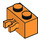 LEGO Orange Backstein 1 x 2 mit Vertikale Clip (Lücke im Clip) (30237)