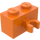 LEGO orange Klods 1 x 2 med Lodret Clip med åben &#039;O&#039; klip (42925 / 95820)