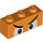 LEGO Oranje Steen 1 x 3 met Boom Boom Gezicht (3622 / 79538)