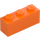 LEGO Oranje Steen 1 x 3 met Boom Boom Gezicht (3622 / 79538)