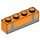 LEGO Orange Brick 1 x 4 with Silver Lines (3010 / 55859)