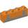 LEGO Oranje Steen 1 x 4 met Zilver Lines (3010 / 55859)