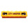 LEGO Orange Brick 1 x 6 with CITY SWEEPER Sticker (3009)