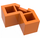 LEGO Orange Brique 2 x 2 Facet (87620)