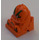 LEGO Orange Brick 2 x 2 with Scratch Racers Figure (30598)