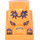 LEGO Orange Brique 2 x 2 avec Warrior Racer Figure (30599)