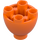 LEGO Orange Brick 2 x 2 x 1.3 Round Inverted Dome (24947)