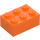 LEGO oranžová Kostka 2 x 3 (3002)