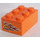 LEGO Orange Brick 2 x 3 with Orange Flames Sticker (3002)