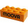 LEGO oranžová Kostka 2 x 4 s &#039;Moova&#039;, &#039;Physical&#039; (3001)