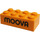 LEGO Oranje Steen 2 x 4 met &#039;Moova&#039;, &#039;Physical&#039; (3001)