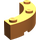 LEGO Orange Brique 4 x 4 Rond Coin (Large avec 3 Goujons) (48092 / 72140)