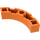 LEGO Orange Brique 4 x 4 Rond Coin (Large avec 3 Goujons) (48092 / 72140)