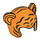 LEGO Orange Chat Chapeau avec tigre Lines (65590 / 68542)