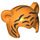 LEGO Orange Chat Chapeau avec tigre Lines (65590 / 68542)