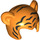 LEGO Orange Cat Hat with Tiger Lines (65590 / 68542)