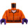 LEGO Orange Catwoman mit Orange Arkham Jumpsuit Minifig Torso (973 / 76382)