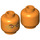 LEGO Orange Cole - Airjitzu Minifigure Kopf (Einbau-Vollbolzen) (3626 / 21171)