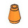 LEGO Orange Cône 1 x 1 avec une rainure sur le dessus (28701 / 59900)