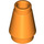 LEGO Oranje Kegel 1 x 1 met Top groef (28701 / 59900)