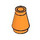 LEGO Orange Cone 1 x 1 without Top Groove (4589 / 6188)