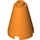 LEGO Orange Cône 2 x 2 x 2 (Stud ouvert) (3942 / 14918)