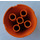 LEGO Orange Cone 4 x 4 x 2 with Axle Hole (3943)