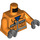 LEGO Orange Construction Worker Minifigure Torso (973 / 76382)