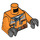 LEGO Orange Konstruktion Worker Torso (973 / 76382)