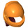 LEGO Orange Crash Helmet with Dark Red Ponytail (36293)