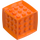 LEGO Naranja Cube 3 x 3 x 3 con Anillo (69182)