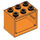 LEGO Oranje Kast 2 x 3 x 2 met verzonken noppen (92410)